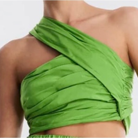 BCBG Kat One Shoulder Crop Top - Picture 2 of 2